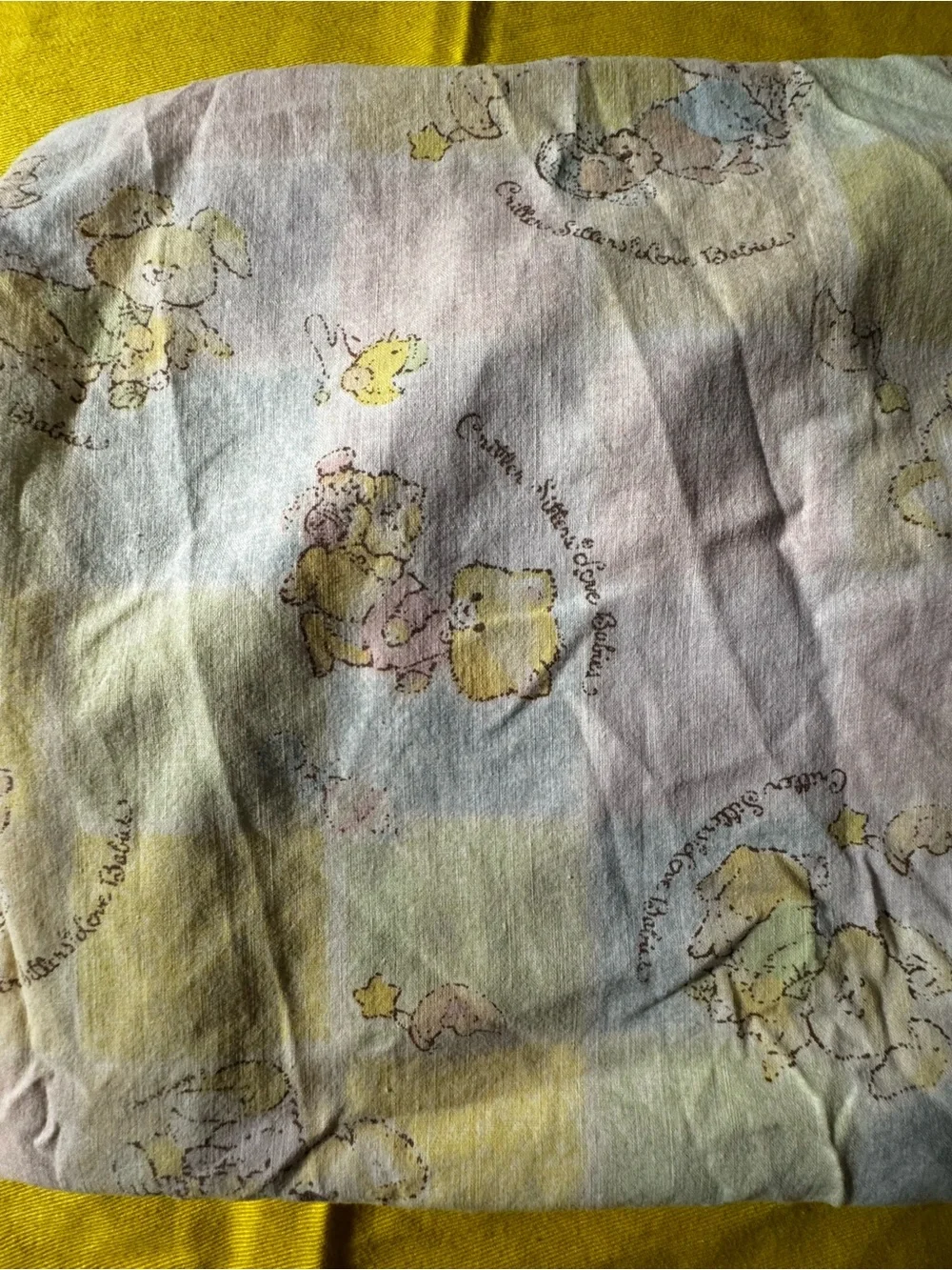 Vintage crib sheet